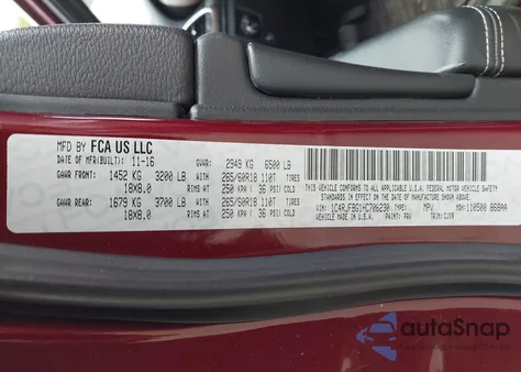 2017 Jeep Grand Cherokee Limited 4X4 from USA, damaged, VIN 1C4RJFBG1HC706230